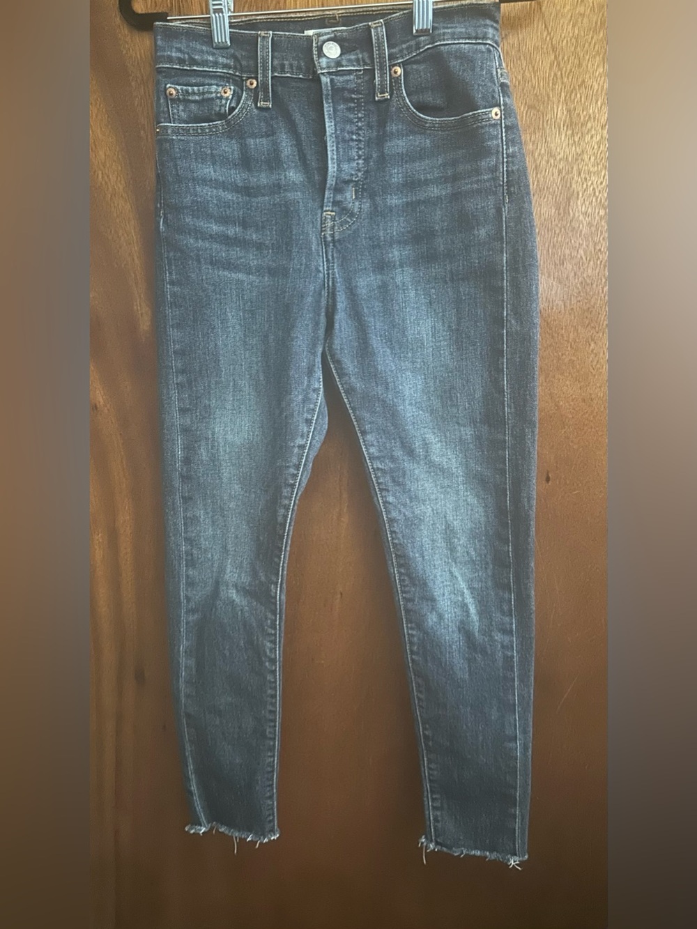Levi's Dark Blue Stretch Ankle Skinny Jeans